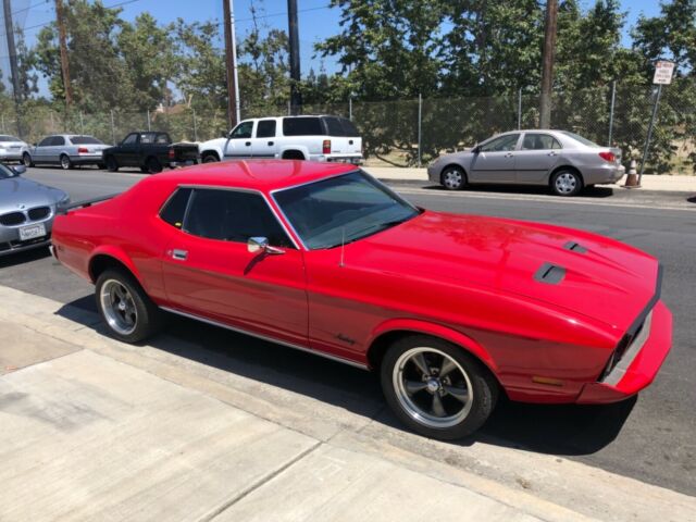 1973 Red Ford Mustang