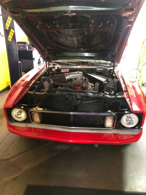 1973 Red Ford Mustang