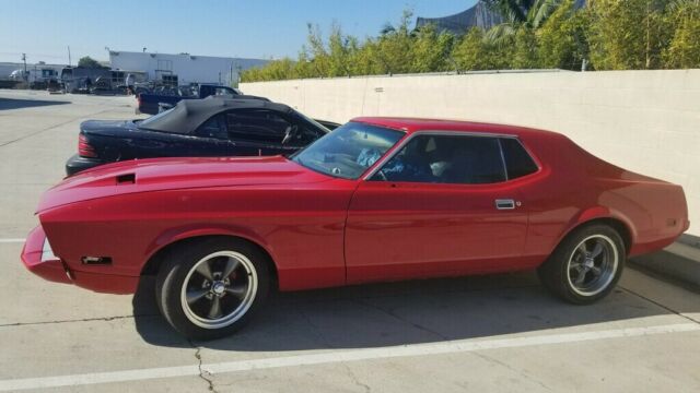 1973 Red Ford Mustang