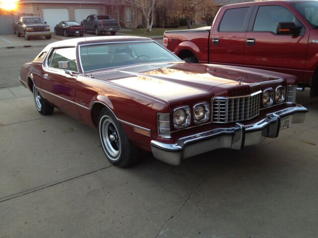 1973 Burgundy Ford Thunderbird Coupe