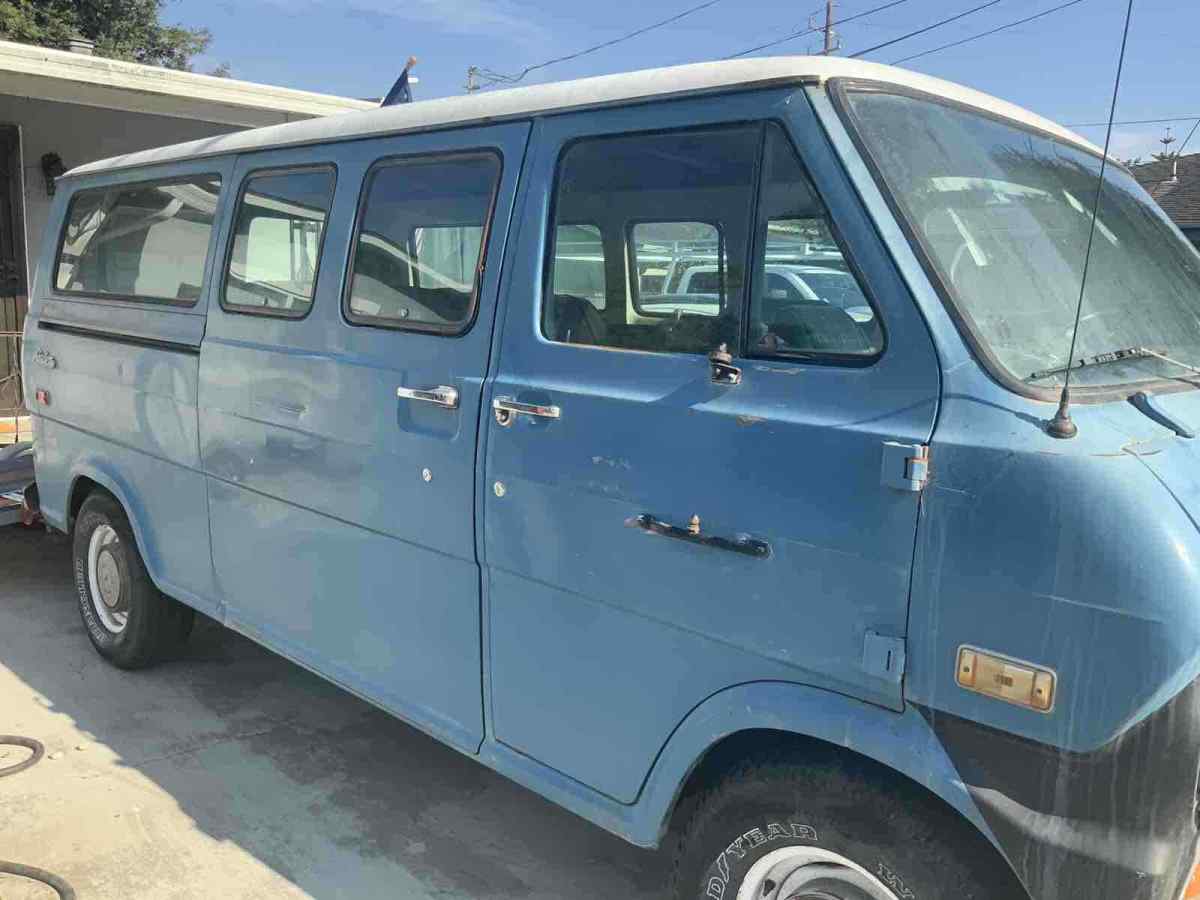 1973 Blue Ford Van Van