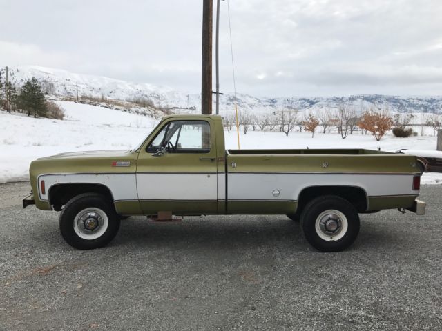 1973 Lime Green & White Chevrolet C/K Pickup 2500 Pickup