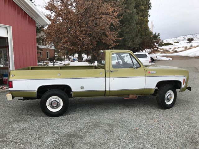 1973 Lime Green & White Chevrolet C/K Pickup 2500 Pickup