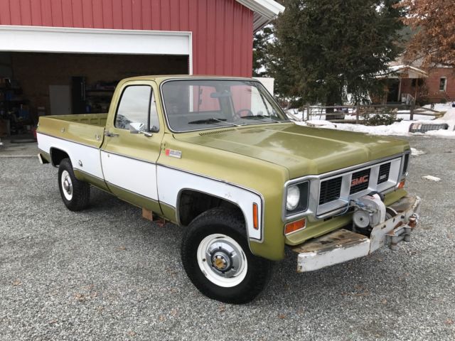 1973 Lime Green & White Chevrolet C/K Pickup 2500 Pickup