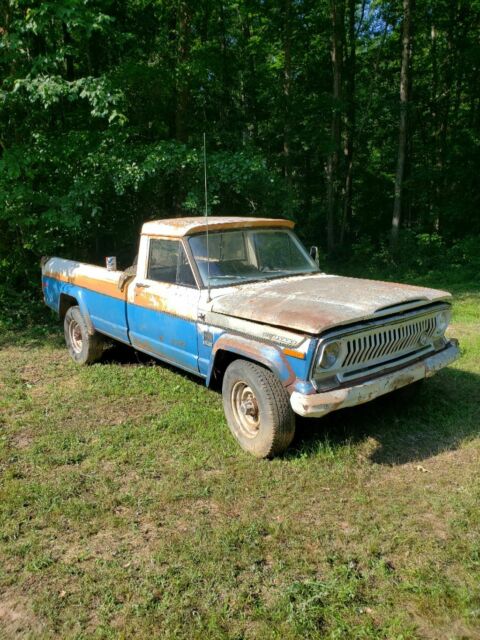 1973 Blue Jeep J4800 Standard Cab Pickup