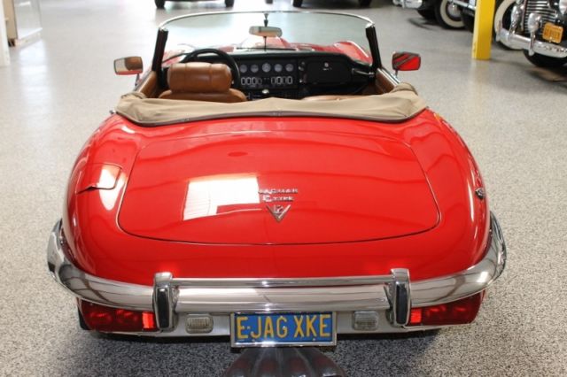 1973 Red Jaguar E-Type Convertible