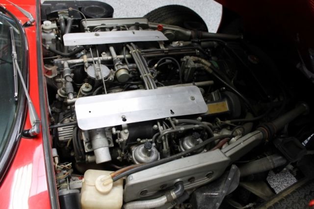 1973 Red Jaguar E-Type Convertible