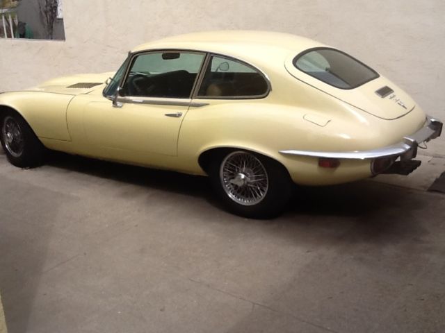 1973 Pale Primrose Jaguar E-Type 2+2