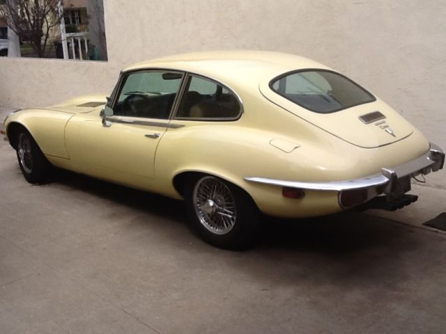 1973 Pale Primrose Jaguar E-Type 2+2