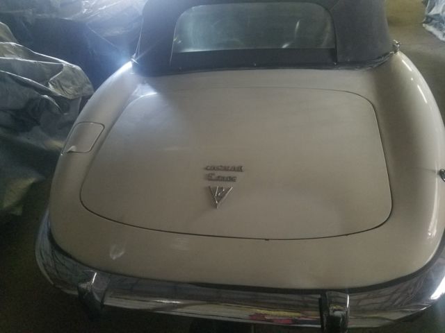 1973 White Jaguar E-Type Convertible