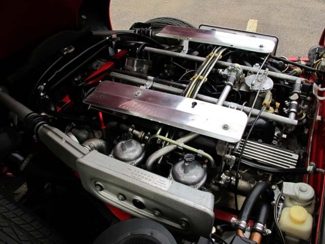 1973 Red Jaguar E-Type Convertible