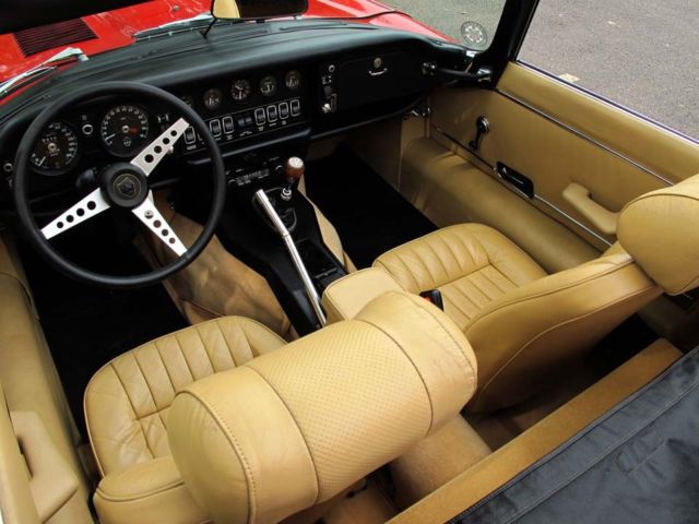1973 Red Jaguar E-Type Convertible
