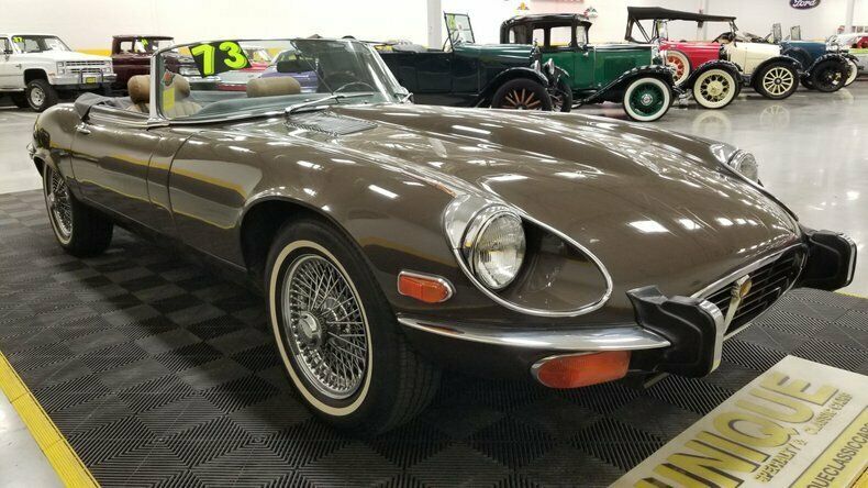 1973 Green Jaguar XKE Convertible