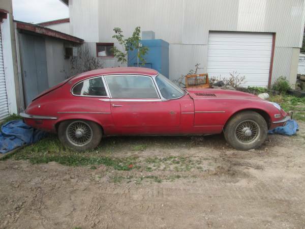 1973 Red Jaguar E-Type Coupe
