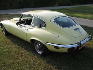 1973 Yellow Jaguar E-Type Coupe