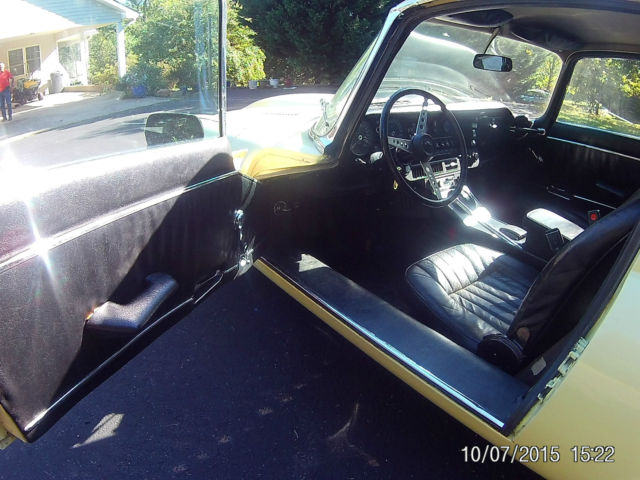 1973 Yellow Jaguar E-Type Coupe