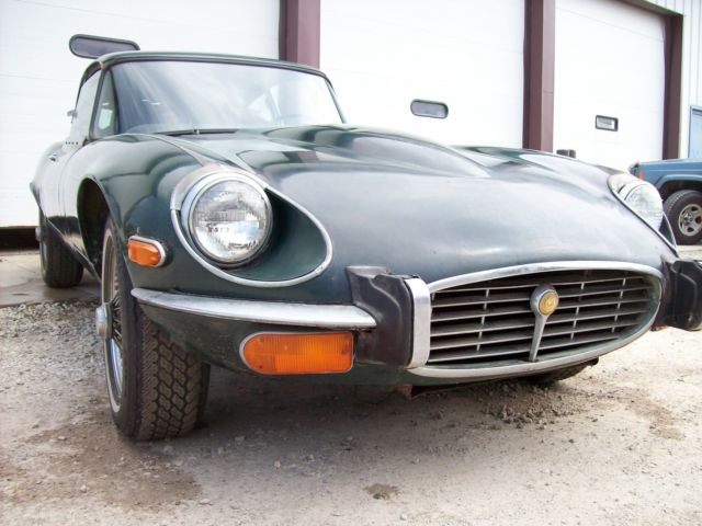 1973 Green Jaguar E-Type Coupe
