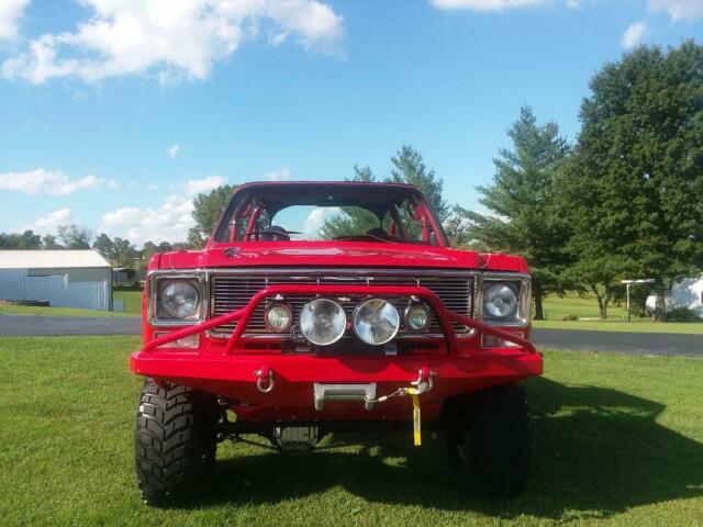 1973 Red Chevrolet Blazer Convertible