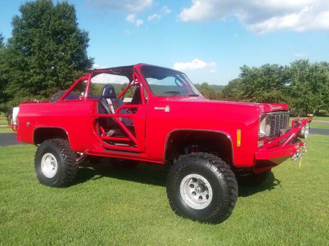 1973 Red Chevrolet Blazer Convertible