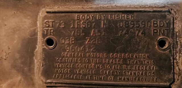 1973 Red Chevrolet Camaro Coupe