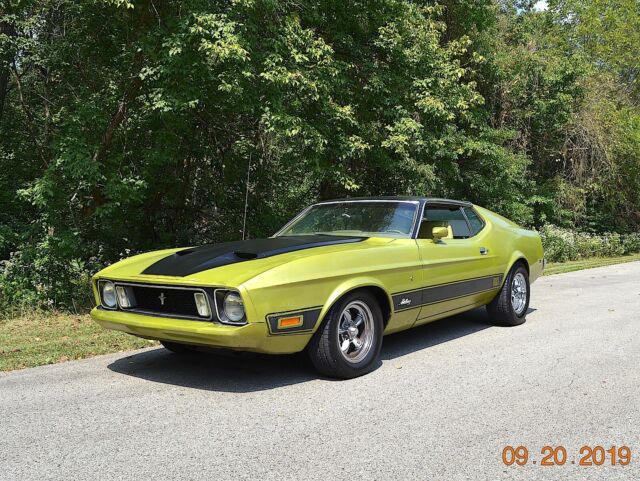 1973 GREEN GOLD Ford Mustang Fastback