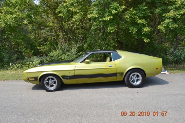 1973 GREEN GOLD Ford Mustang Fastback