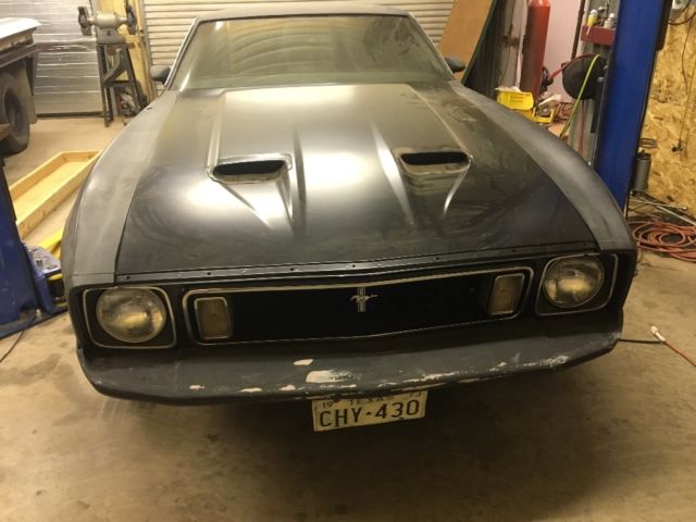1973 Blue Ford Mustang Fastback