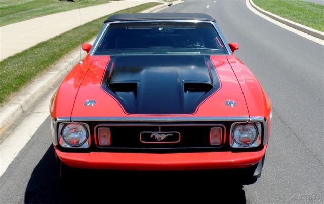1973 Red Ford Mustang Convertible