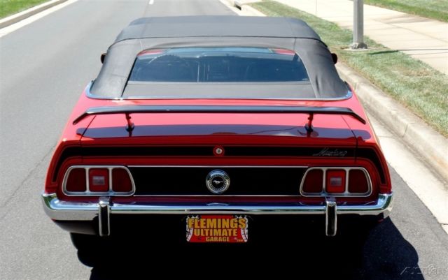 1973 Red Ford Mustang Convertible