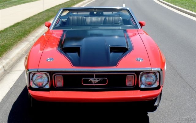 1973 Red Ford Mustang Convertible
