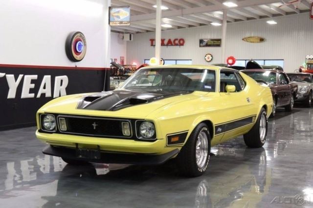 1973 Yellow Ford Mustang Fastback