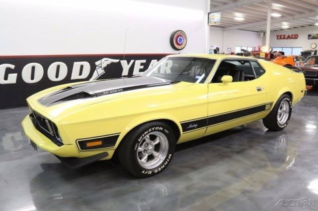 1973 Yellow Ford Mustang Fastback
