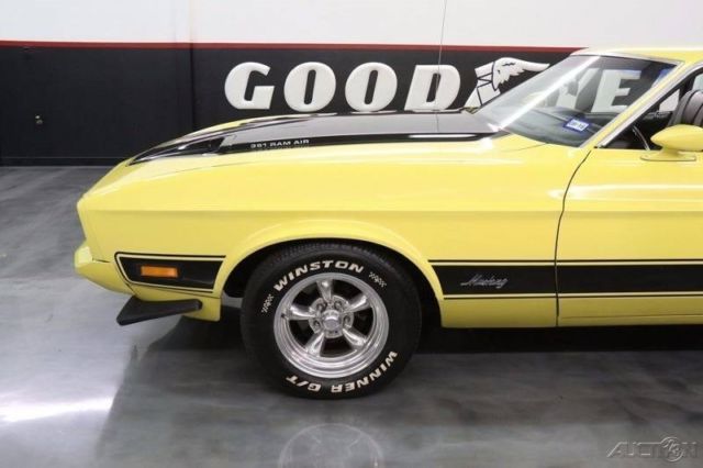 1973 Yellow Ford Mustang Fastback