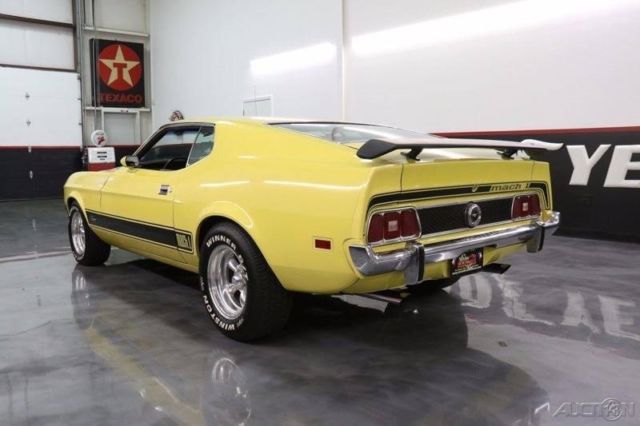 1973 Yellow Ford Mustang Fastback