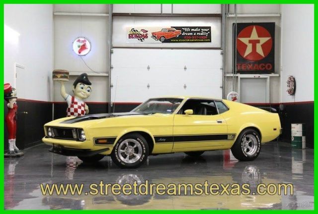 1973 Yellow Ford Mustang Fastback