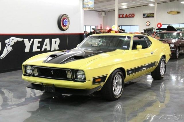 1973 Yellow Ford Mustang Fastback