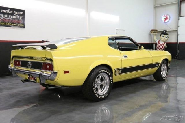 1973 Yellow Ford Mustang Fastback