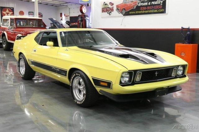 1973 Yellow Ford Mustang Fastback