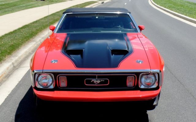 1973 Red Ford Mustang Convertible