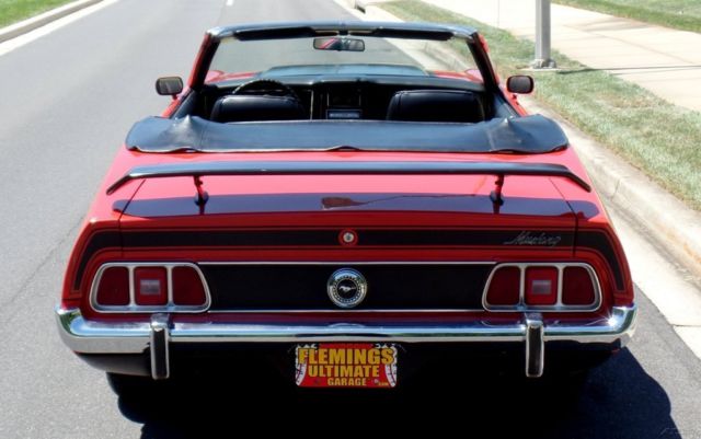 1973 Red Ford Mustang Convertible