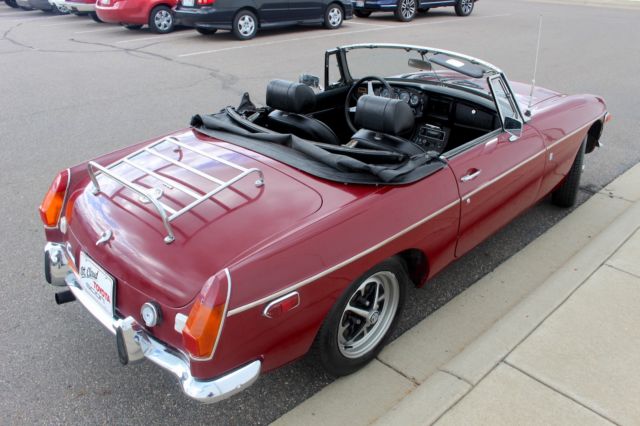 1973 Maroon MG MGB