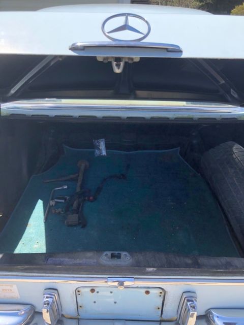 1973 Blue Mercedes-Benz 200-Series Sedan