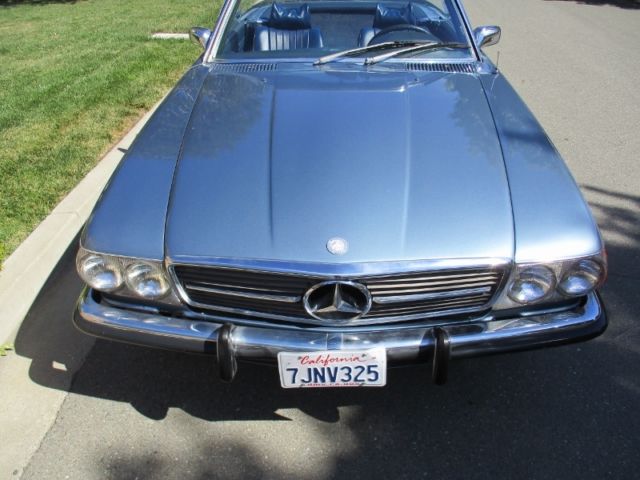 1973 Blue Mercedes-Benz SL-Class Convertible
