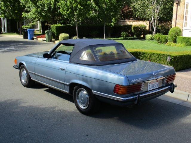 1973 Blue Mercedes-Benz SL-Class Convertible