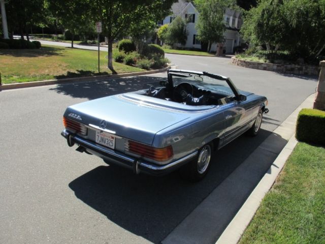 1973 Blue Mercedes-Benz SL-Class Convertible