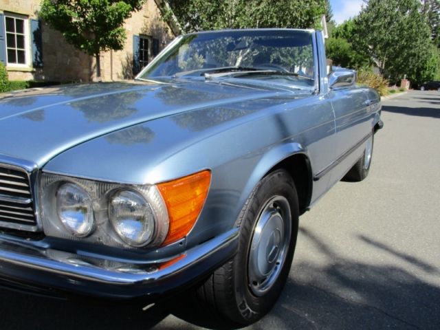 1973 Blue Mercedes-Benz SL-Class Convertible