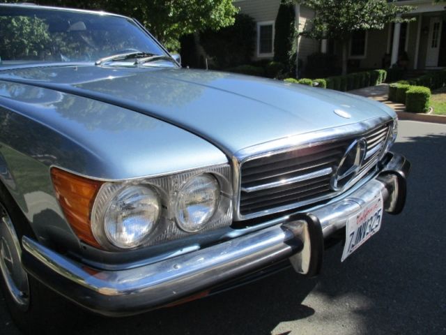 1973 Blue Mercedes-Benz SL-Class Convertible