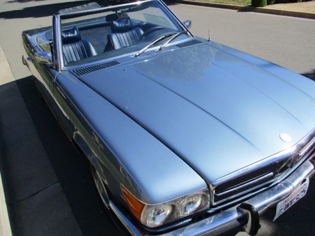 1973 Blue Mercedes-Benz SL-Class Convertible