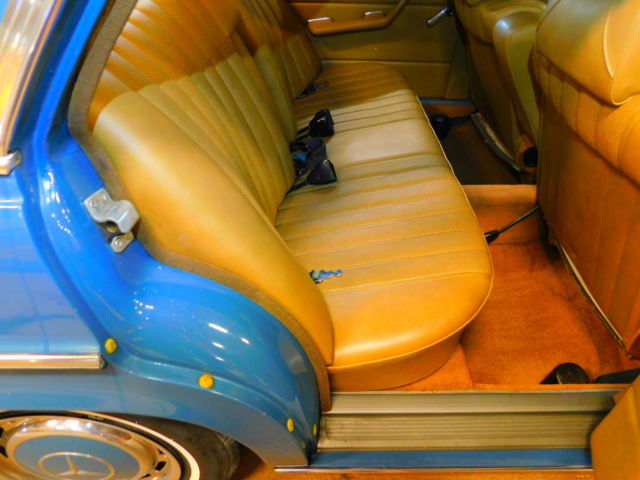 1973 Blue Mercedes-Benz 200-Series Sedan