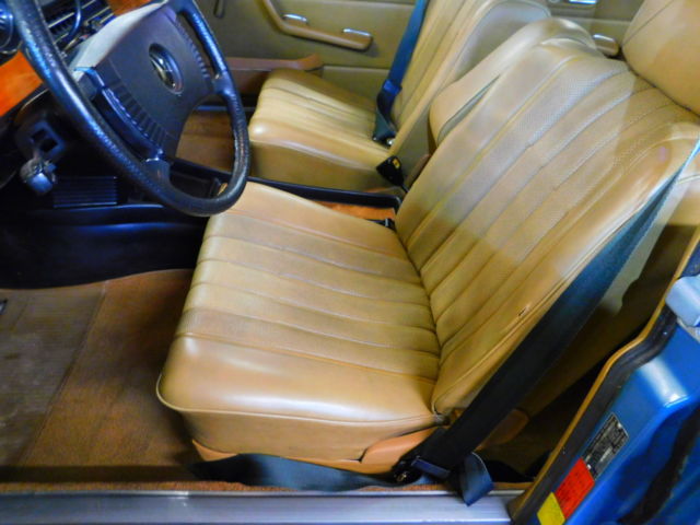 1973 Blue Mercedes-Benz 200-Series Sedan